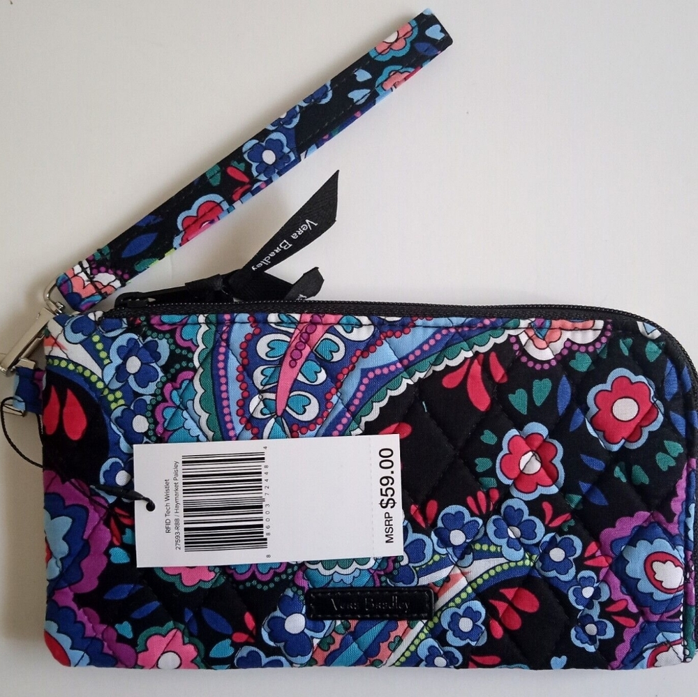 Vera Bradley | RFID Tech Wristlet - Haymarket Paisley